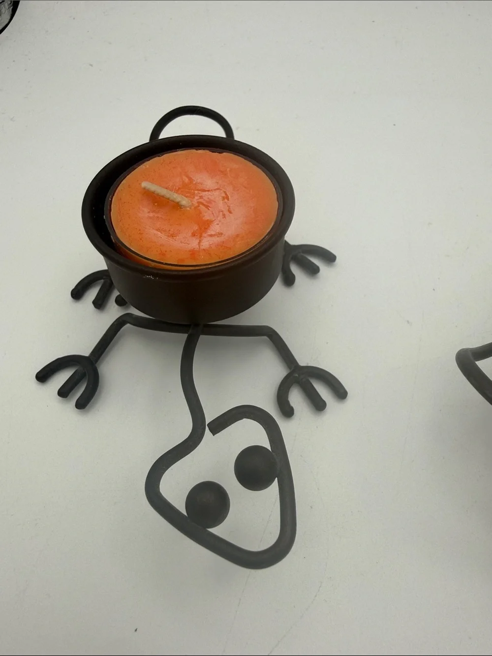 Partylite Little Critters metal lizard & butterfly tealight candle holders